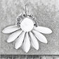 Stor grøn blomster ørering